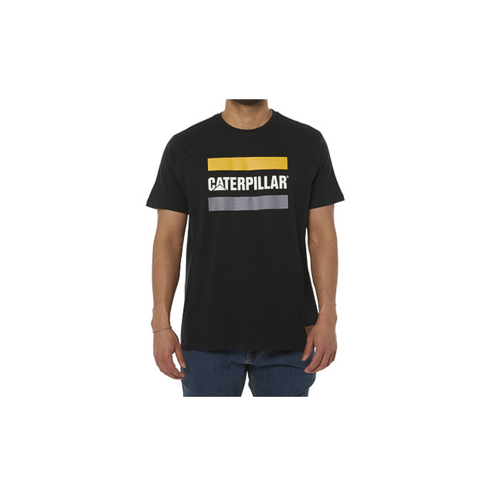 Caterpillar Arbeits Logo T-Shirts Herren Schwarz | Schweiz-617293