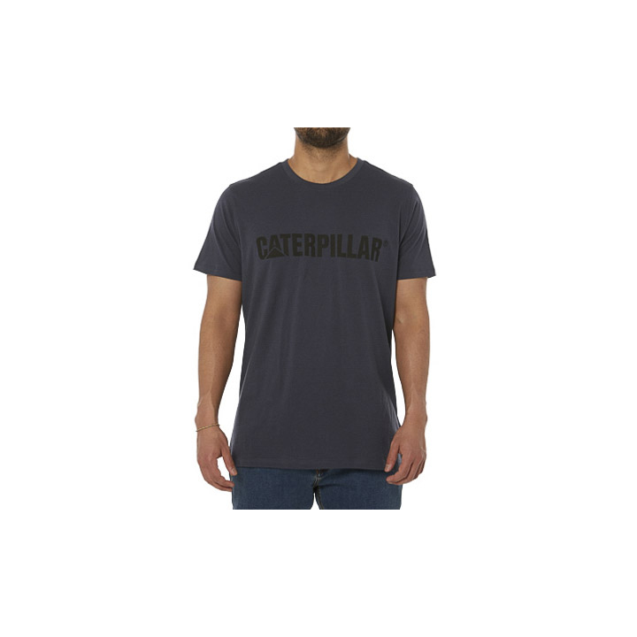 Caterpillar Caterpillar Logo T-Shirts Herren Navy | Schweiz-378546