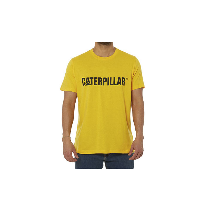 Caterpillar Caterpillar Logo T-Shirts Herren Gelb | Schweiz-382674