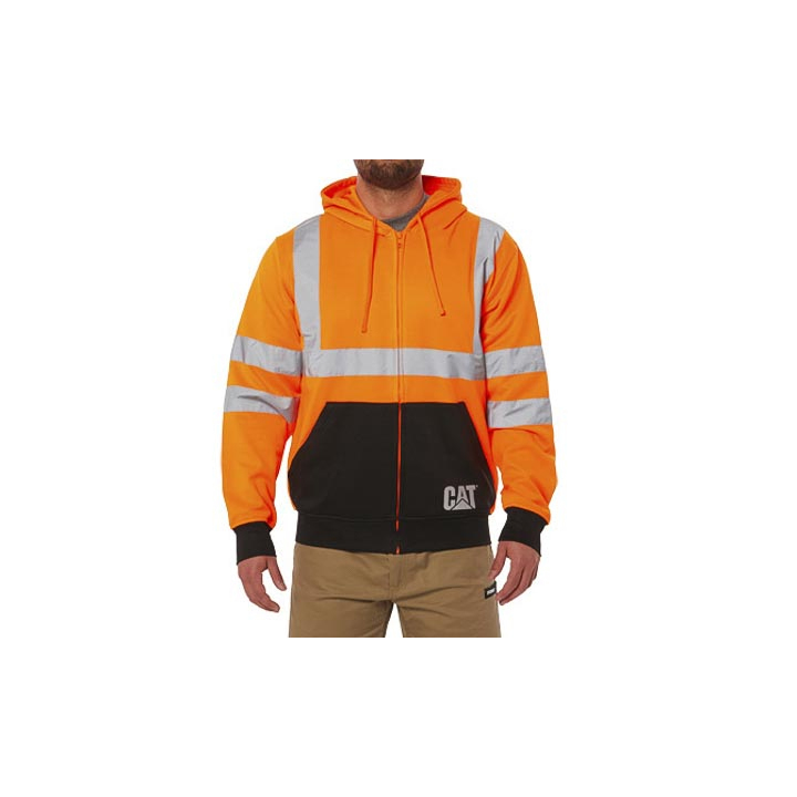 Caterpillar Hi Vis Full Zip Hoodies Herren Orange | Schweiz-065137