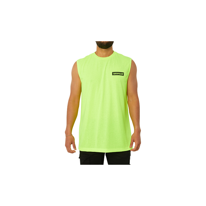 Caterpillar Icon Muscle Tank Top Herren Gelb | Schweiz-874905