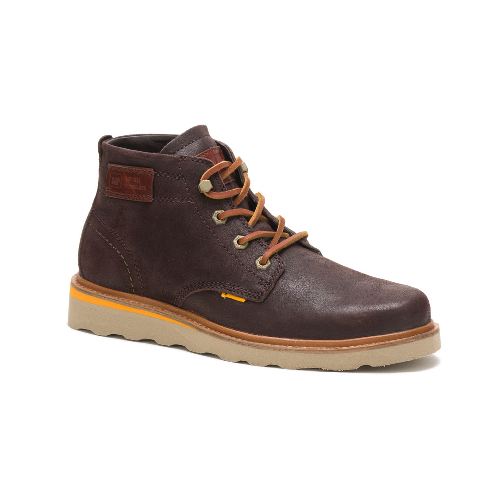 Caterpillar Jackson Mid Freizeitstiefel Herren Schwarz Kaffee | Schweiz-318062