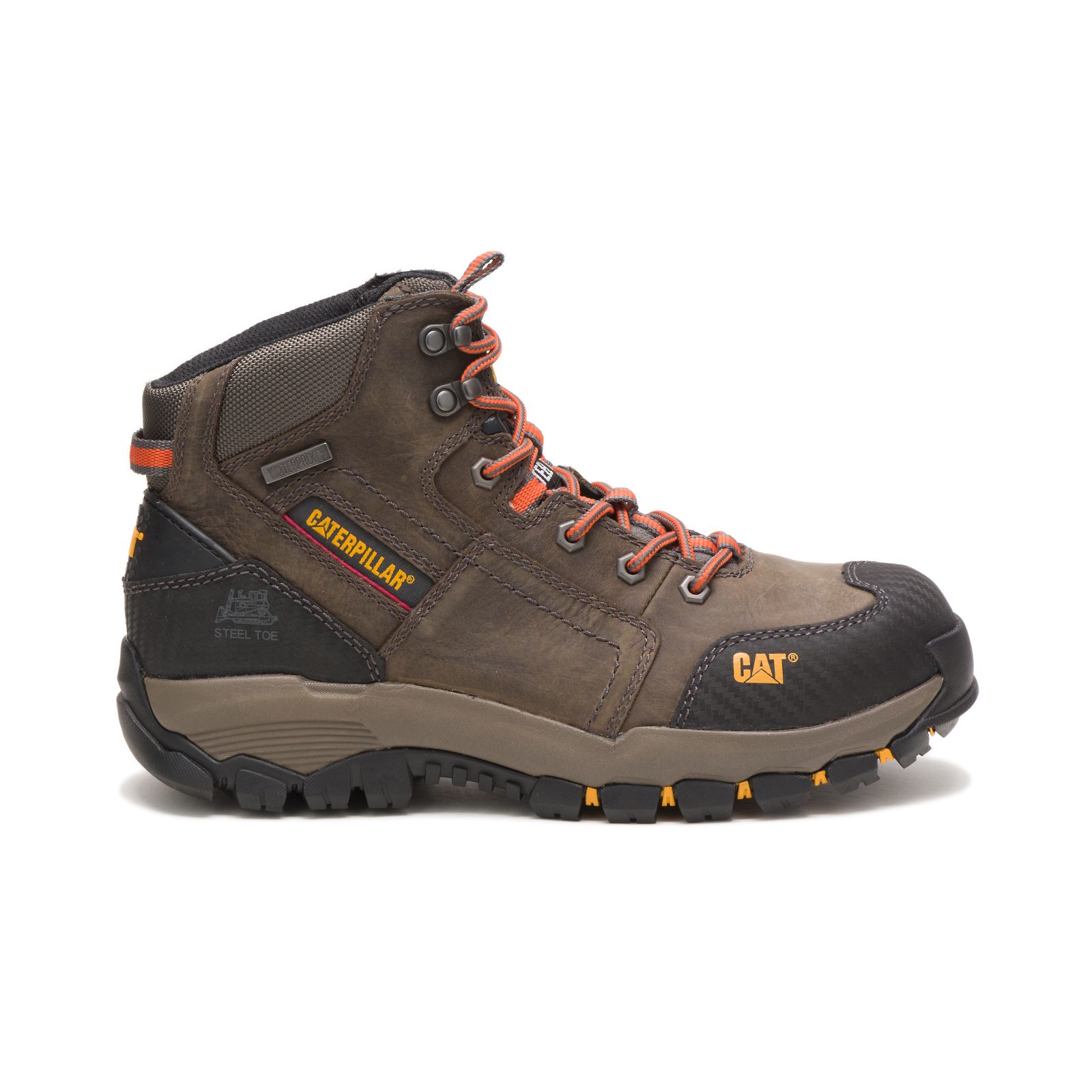 Caterpillar Navigator Mid Wasserdichte Steel Kappe Sicherheitsstiefel Herren Dunkelgrau | Schweiz-74