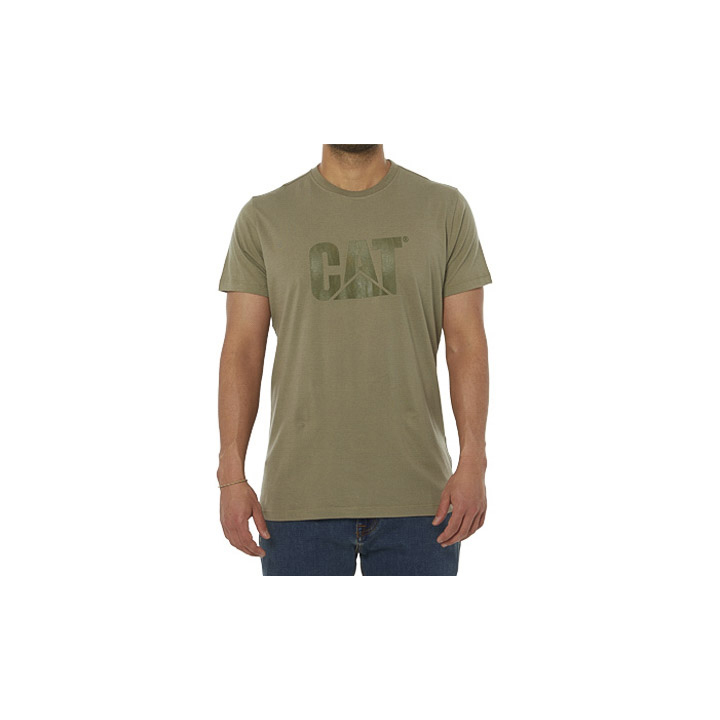 Caterpillar Original Logo T-Shirts Herren Grün | Schweiz-051987