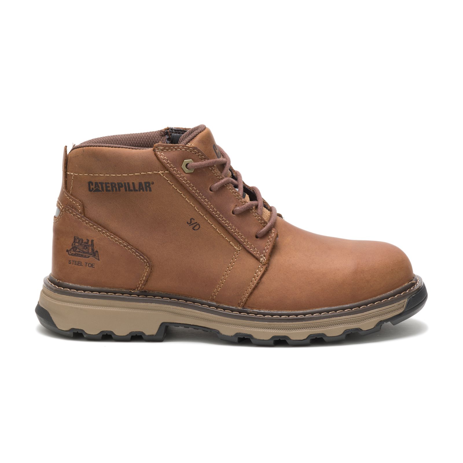 Caterpillar Parker Steel Kappe Arbeitsschuhe Herren Dunkelbeige | Schweiz-247380