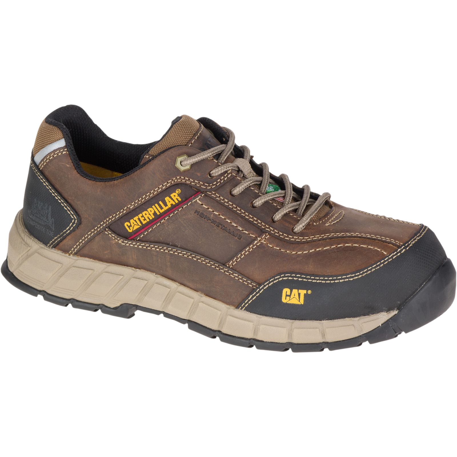 Caterpillar Streamline Leder Csa Composite Kappe Arbeitsschuhe Herren Dunkelbeige | Schweiz-851306