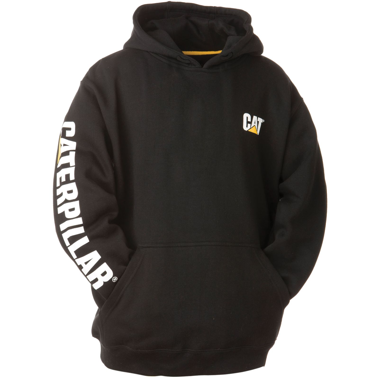 Caterpillar Trademark Banner Hoodies Herren Schwarz | Schweiz-732091