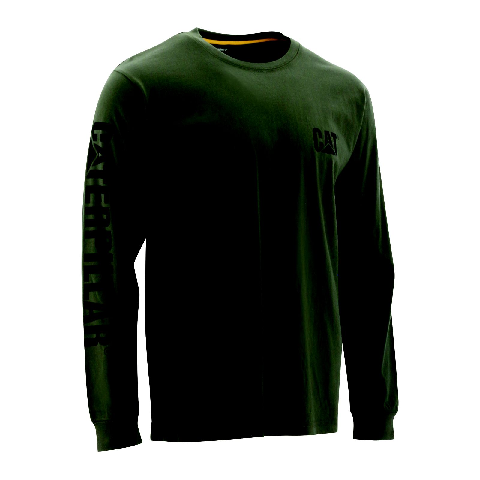 Caterpillar Trademark Banner Long Sleeve T-Shirts Herren Grün | Schweiz-952760