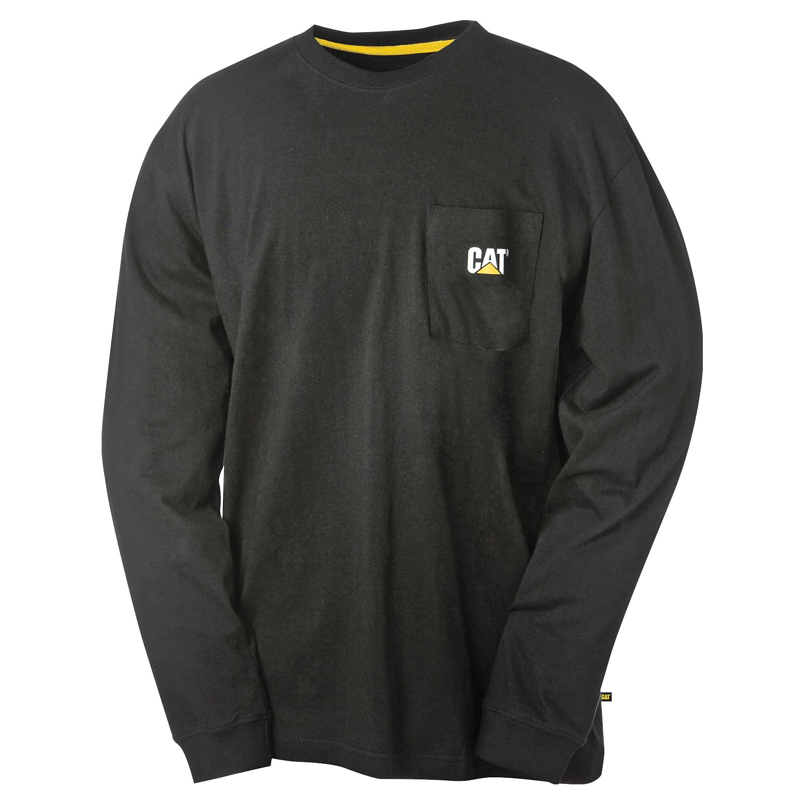 Caterpillar Trademark Pocket Long Sleeve T-Shirts Herren Schwarz | Schweiz-804659