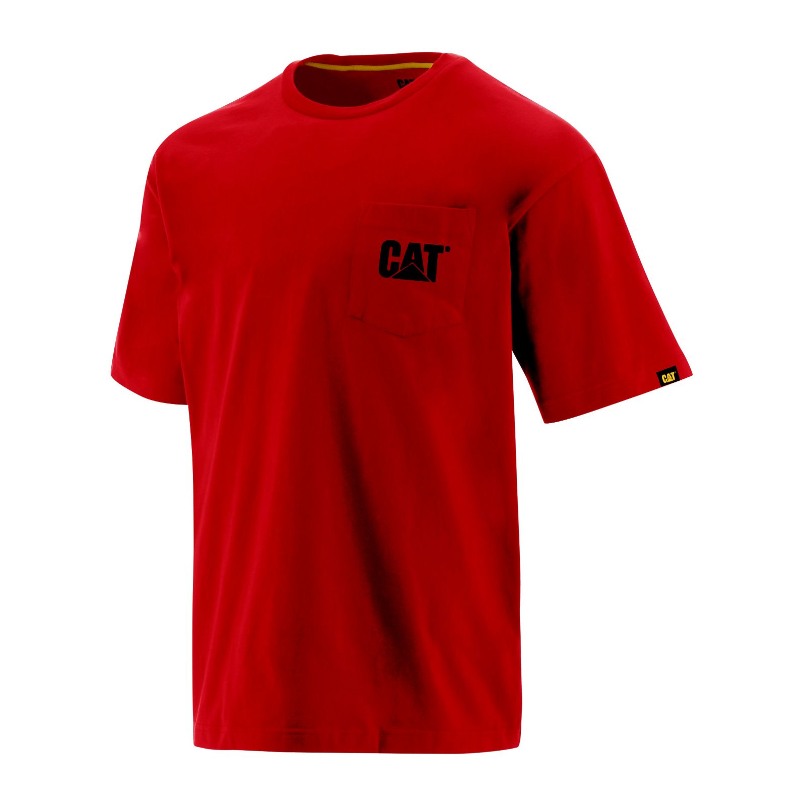 Caterpillar Trademark Pocket T-Shirts Herren Rot | Schweiz-243809