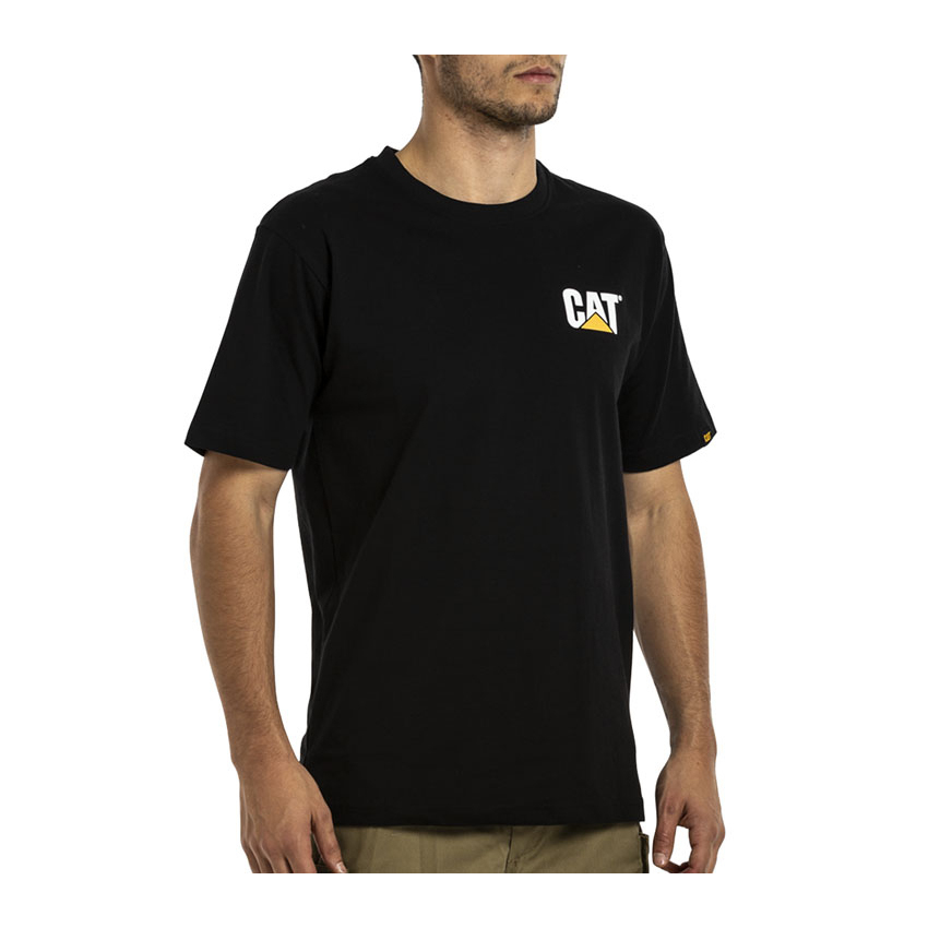 Caterpillar Trademark T-Shirts Herren Schwarz | Schweiz-043586