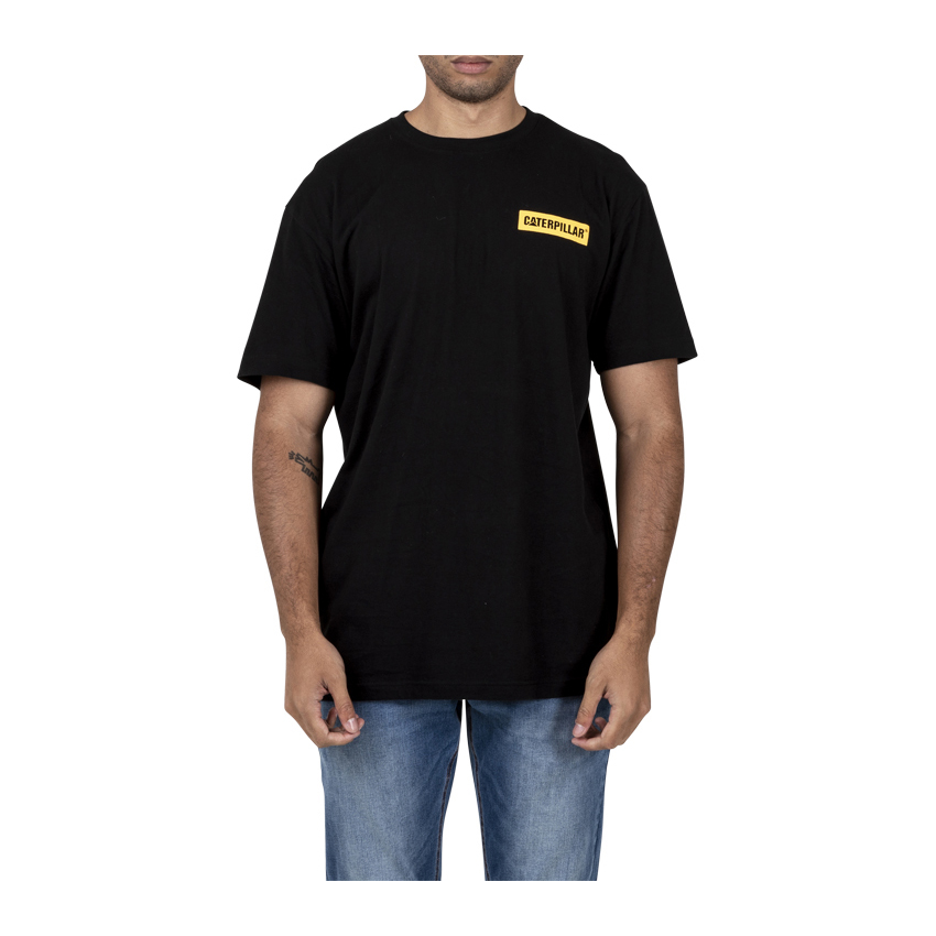 Caterpillar Triton Block S/S T-Shirts Herren Schwarz | Schweiz-984673